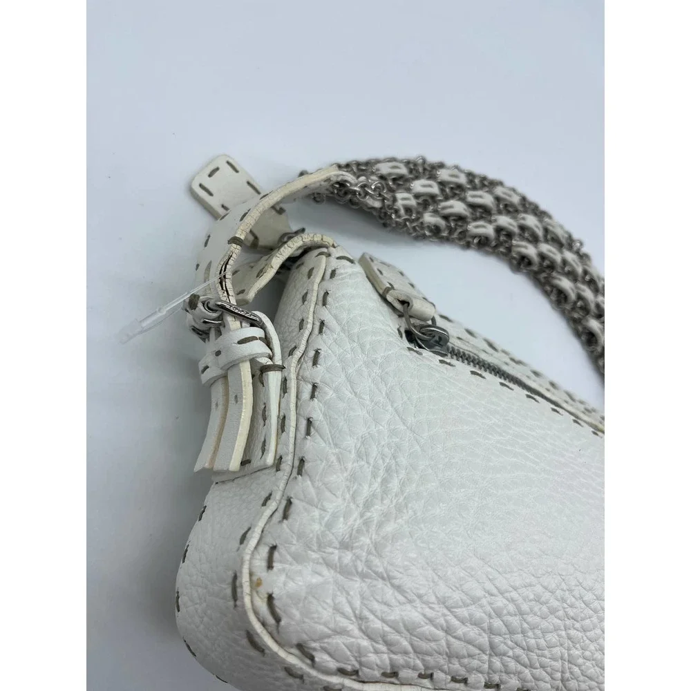 Vintage Fendi Rare 00s authentic Chain Strap Shoulder Hang Bag - Picture 6 of 16